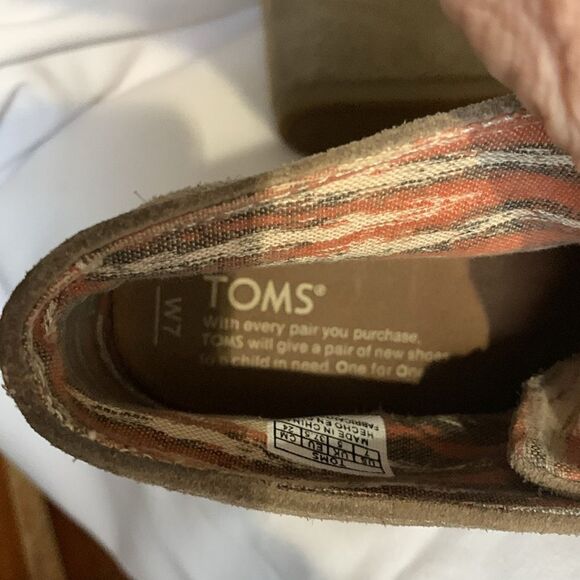 Toms Size 7 Taupe Desert Casual Wedge Ankle Boots - Picture 10 of 13
